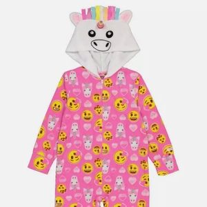 Emoji Kids' Unicorn Hooded Blanket Sleeper